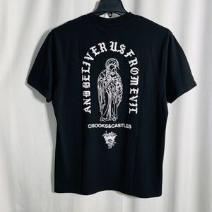 Crooks & Castles And Deliver Us From Evil - Men's T-Shirt - BRAND NEW